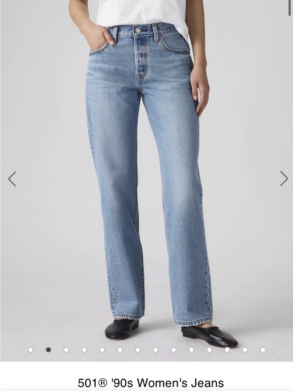 Levi's Women's 501 ‘90s Jeans - Medium Blue Denim - W29 L30